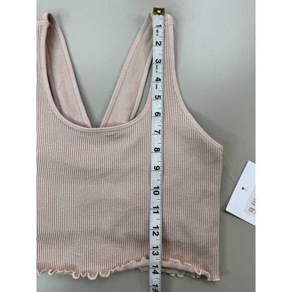 Spiritual Gangster NWT Women’s Crop Tank Size XS S Pink Ballet Ribbed Revolve - Picture 5 of 11